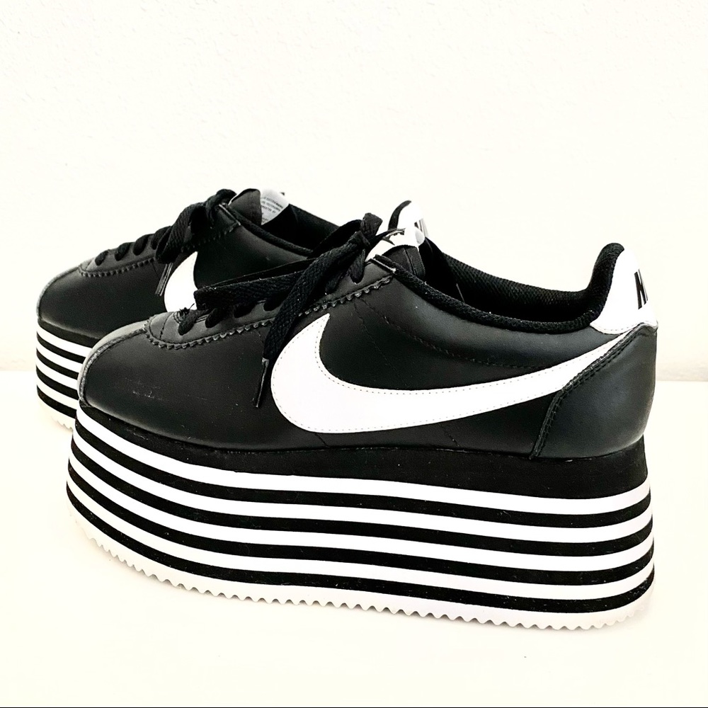 SOLD Comme des Garçons x Nike Platform Cortez Black 8 US, 39 EU - Picture 11 of 11